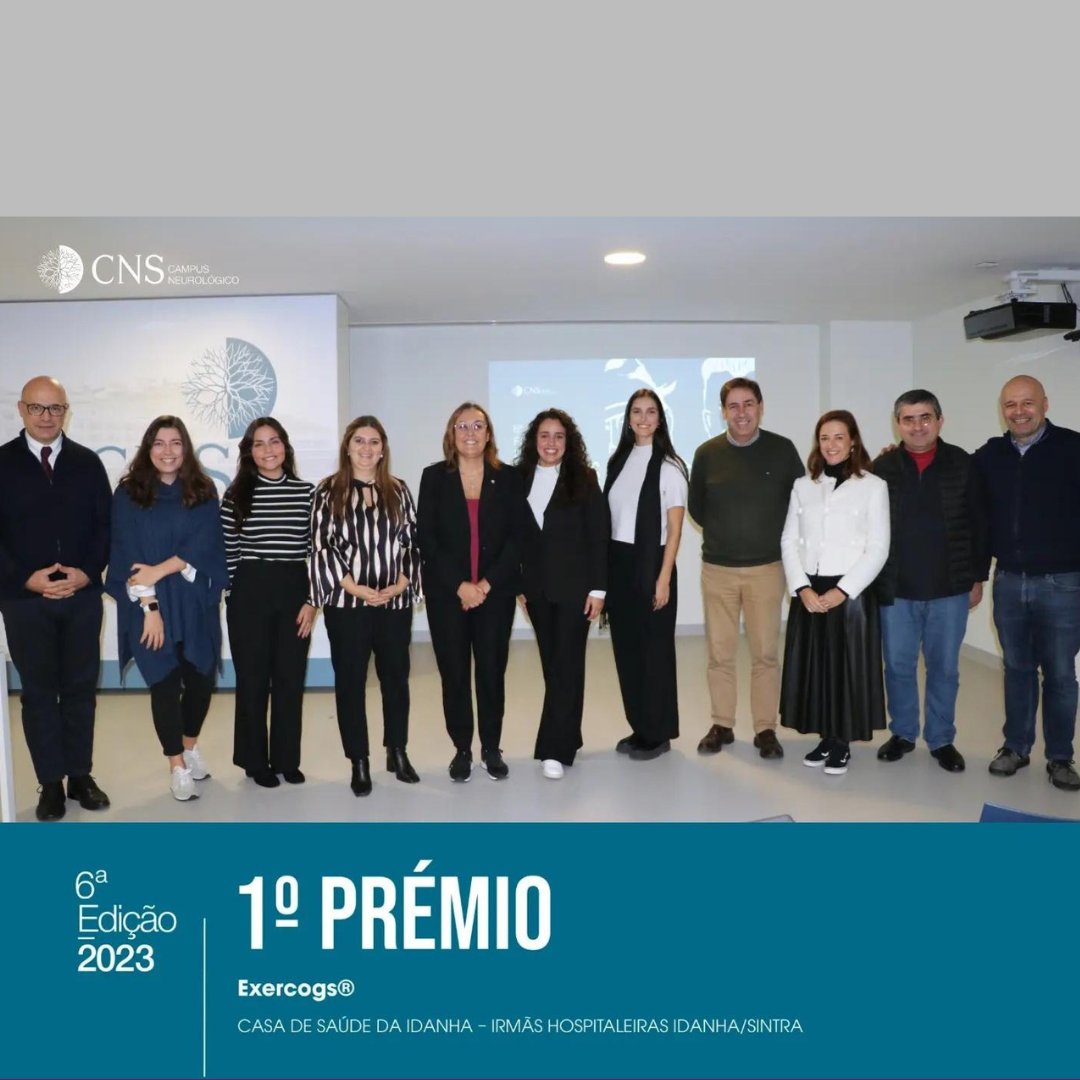 O Campus Neurológico atribuiu recentemente o Prémio CNS às Irmãs Hospitaleiras Idanha | Sintra, Casa de Saúde da Idanha distinguindo-se com a apresentação do projeto “Exercogs®”.